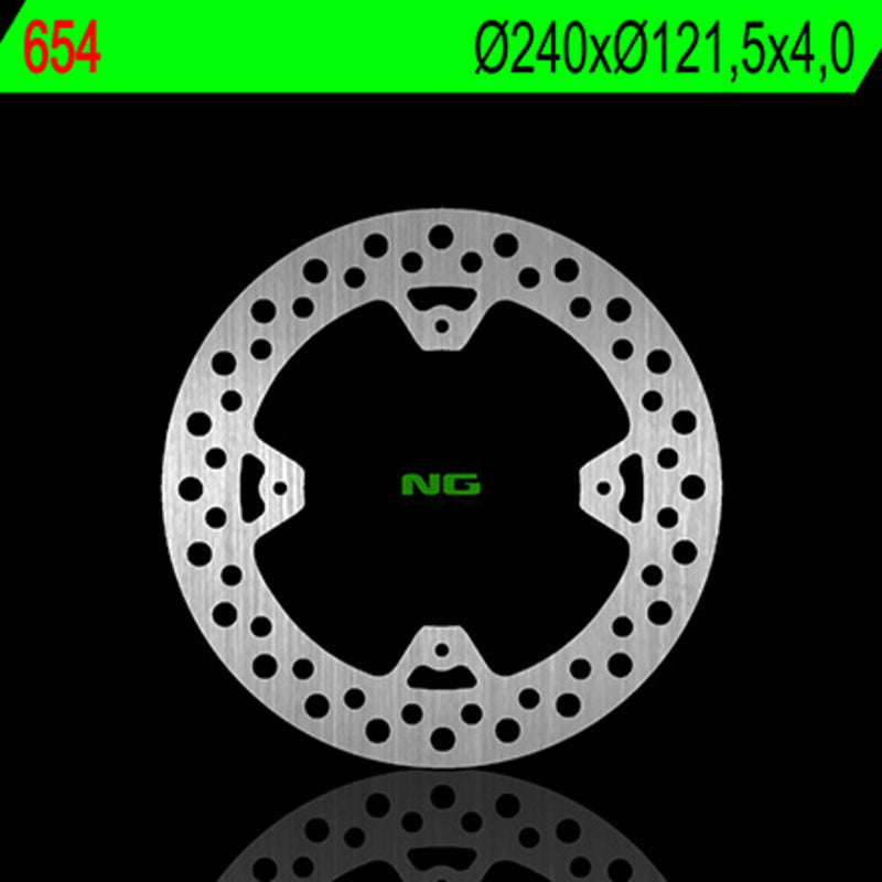 Disco de freno NG 654 Ø240 x Ø121 x 4 NG BRAKE DISC 654