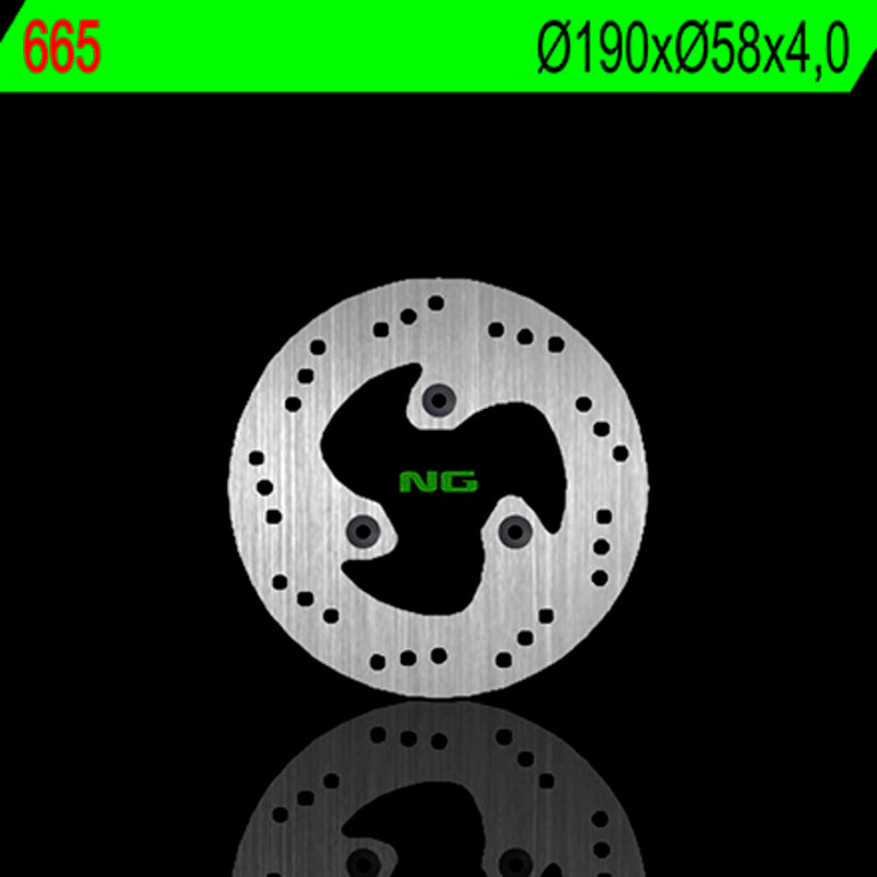 Disco de freno NG 665 Ø190 x Ø58 x 4 NG BRAKE DISC 665