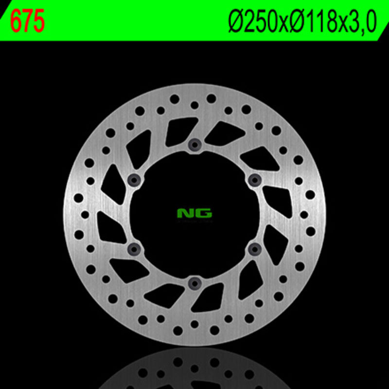 Disco de freno NG 675 Ø250 x Ø118 x 3 NG BRAKE DISC 675