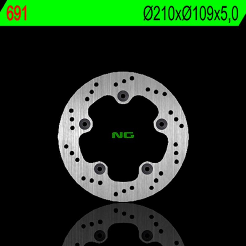 Disco de freno NG 691 Ø210 x Ø109 x 5 NG BRAKE DISC 691