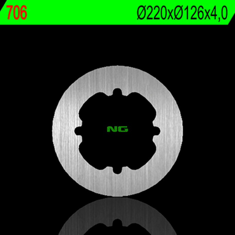 Disco de freno NG 706 Ø220 x Ø126 x 4 NG BRAKE DISC 706