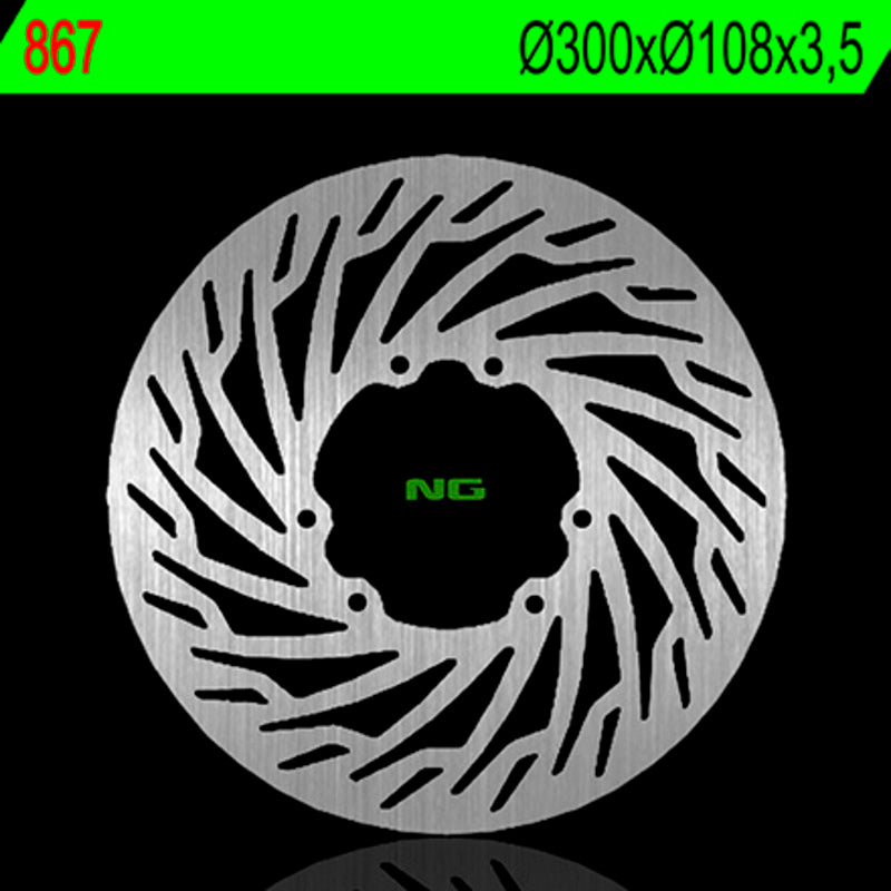 Disco de freno NG 867 Ø300 x Ø108 x 3.5 NG BRAKE DISC 867