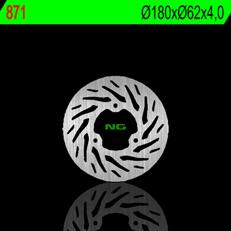 Disco de freno NG 871 Ø180 x Ø62 x 4 NG BRAKE DISC 871