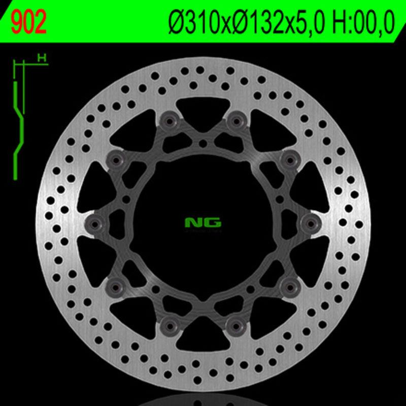 Disco de freno NG 902 Ø310 x Ø132 x 5 NG BRAKE DISC 902