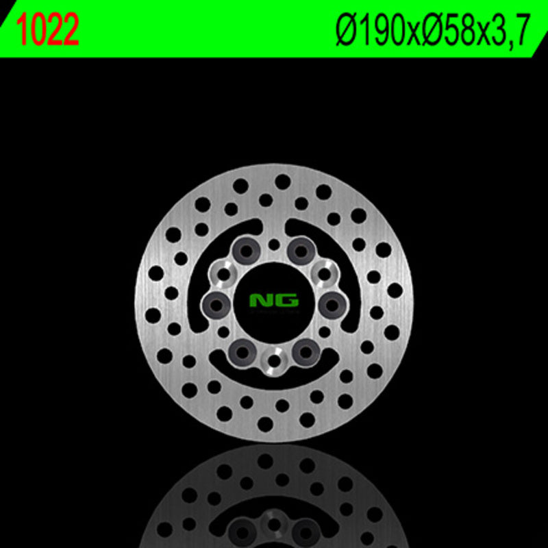 Disco de freno Multidisco NG 1022 Ø190 x Ø58 x 3.7 NG BRAKE DISC 1022