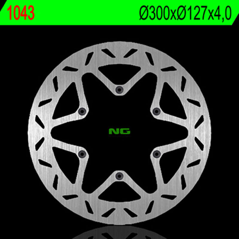 Disco de freno NG 1043 Ø300 x Ø127 x 4 NG BRAKE DISC 1043