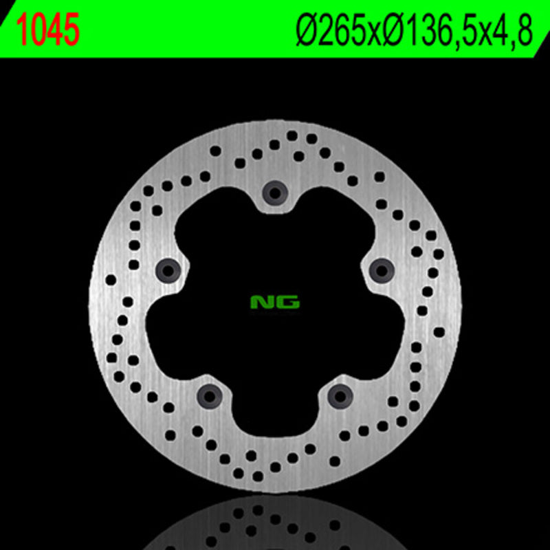 Disco de freno NG 1045 Ø265 x Ø136.5 x 4.8 NG BRAKE DISC 1045