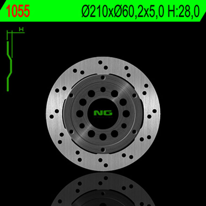 Disco de freno NG 1055 Ø210 x Ø60.2 x 5 NG BRAKE DISC 1055
