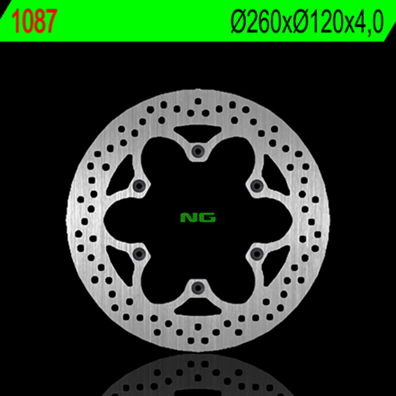 Disco de freno NG 1087 Ø260 x Ø120 x 4 NG BRAKE DISC 1087