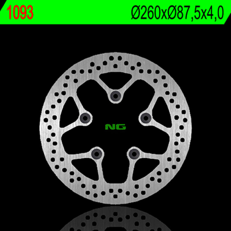 Disco de freno NG 1093 Ø260 x Ø87.5 x 4 NG BRAKE DISC 1093