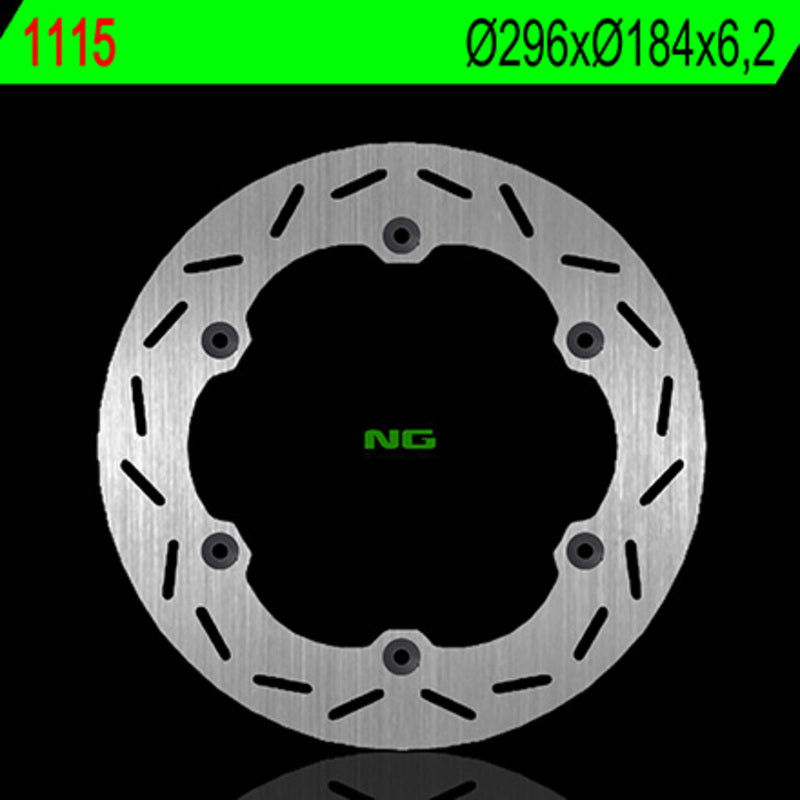 Disco de freno NG 1115 Ø296 x Ø184.5 x 6.25 NG BRAKE DISC 1115