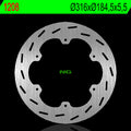 Disco de freno NG 1208 Ø320 x Ø184.5 x 5.5 NG BRAKE DISC 1208