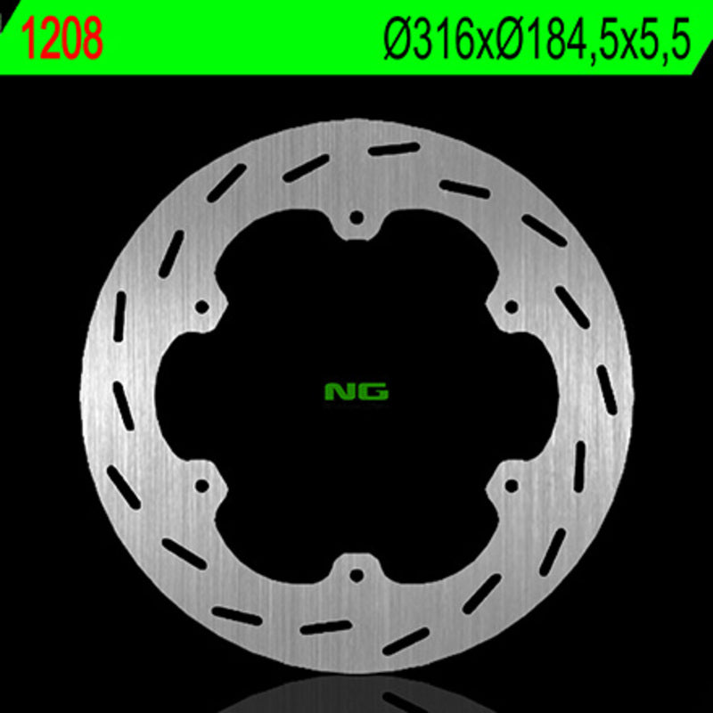 Disco de freno NG 1208 Ø320 x Ø184.5 x 5.5 NG BRAKE DISC 1208