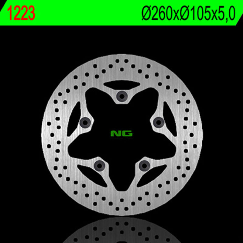 Disco de freno NG 1223 Ø260 x Ø105 x 5 NG BRAKE DISC 1223