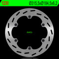 Disco de freno NG 1230 Ø315 x Ø184.5 x 6.2 NG BRAKE DISC 1230