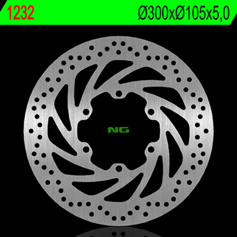 Disco de freno NG 1232 Ø300 x Ø105 x 5 NG BRAKE DISC 1232