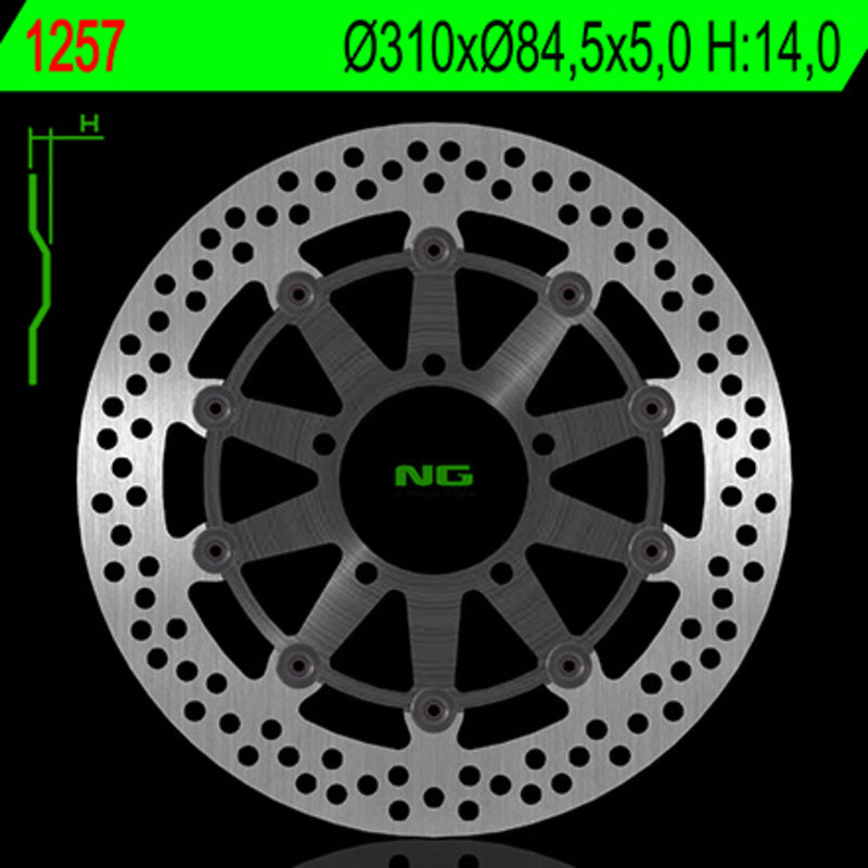 Disco de freno NG 1247 Ø292 x Ø56.35 x 5 NG BRAKE DISC 1247