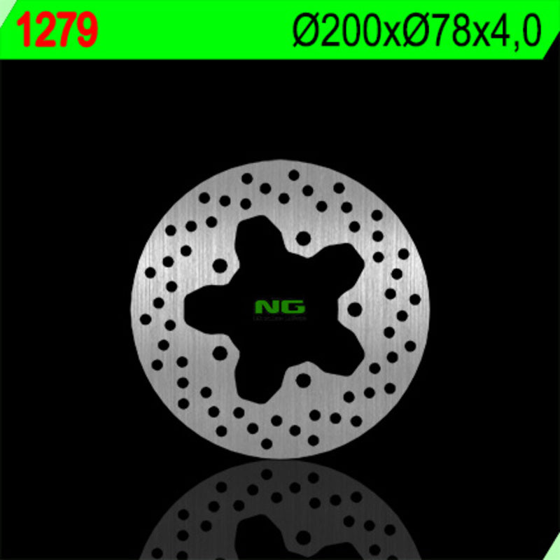 Disco de freno NG 1279 Ø200 x Ø78 x 4 NG BRAKE DISC 1279
