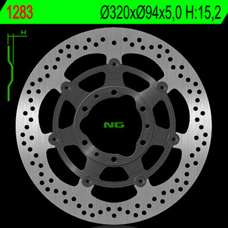 Disco de freno NG 1283 Ø320 x Ø94 x 5 NG BRAKE DISC 1283