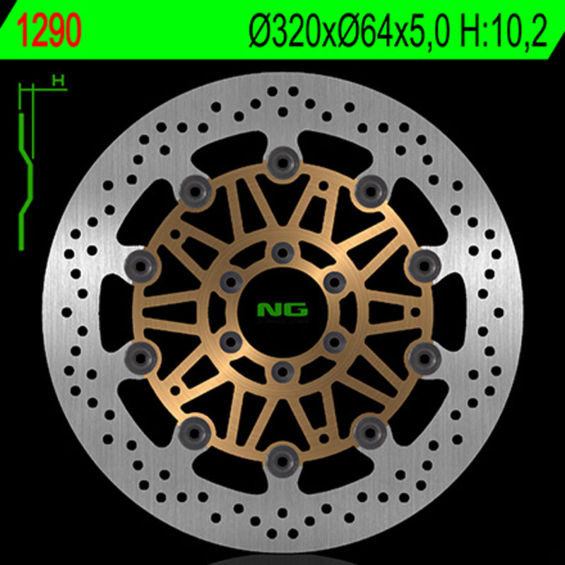 Disco de freno NG 1290 Ø320 x Ø64 x 5 NG BRAKE DISC 1290