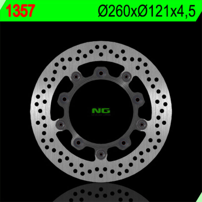 Disco de freno NG flotante 9621357 Ø260 x Ø121 x 4,5 NG BRAKE DISC 1357