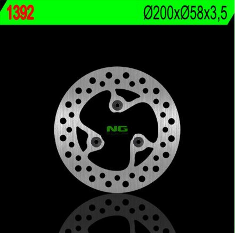 Disco de freno NG 1392 Ø200 x Ø58 x 3,5 NG BRAKE DISC 1392