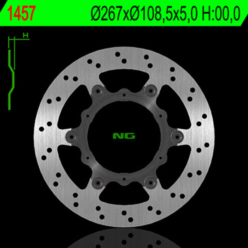 Disco de freno NG flotante 1457 Ø320 x Ø138 x 5 NG BRAKE DISC 1457