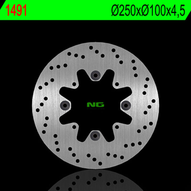 Disco de freno NG 1491 250 x 100 x 4,5 NG BRAKE DISC 1491