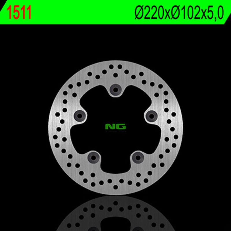 Disco de freno NG 1511 220 x 102 x 5,0 NG BRAKE DISC 1511