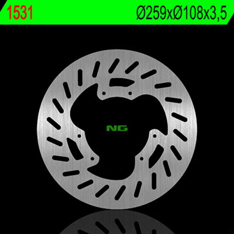 Disco de freno NG 1531 259 x 108 x 3,5 NG BRAKE DISC 1531