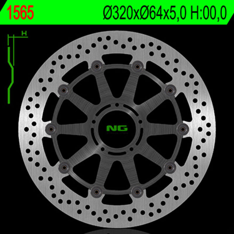 Disco de freno NG 1608 300 x 90 x 4,0 NG BRAKE DISC 1608