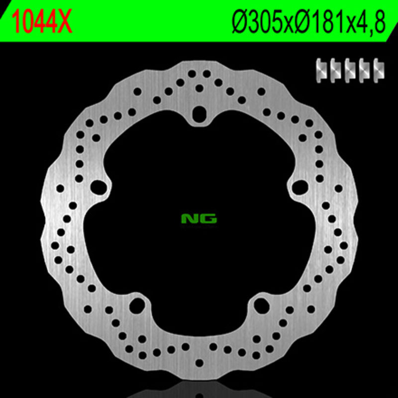 Disco de freno NG BRAKES ondulado1044X Ø305 x Ø181 x 4.8 NG BRAKE DISC 1044X