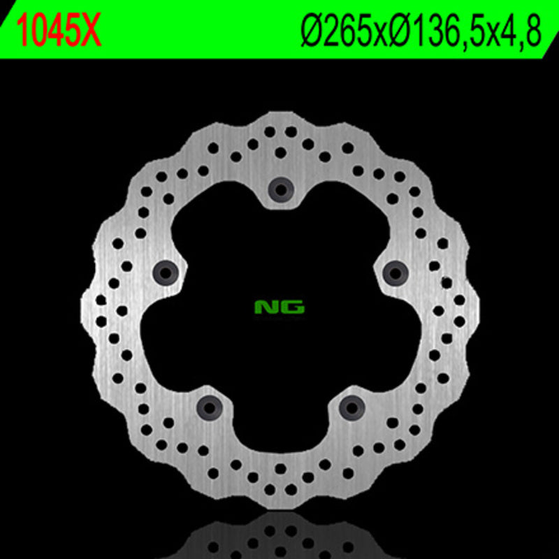 Disco de freno NG BRAKES ondulado 1045X Ø265 x Ø136.5 x 4.8 NG BRAKE DISC 1045X