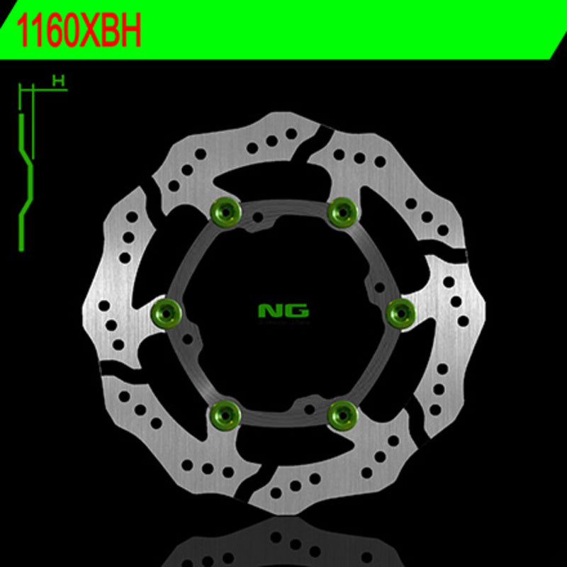 Disco de freno NG BRAKES 1160XBH 269,5 x 118 x 3,0 NG BRAKE DISC 1160XBH