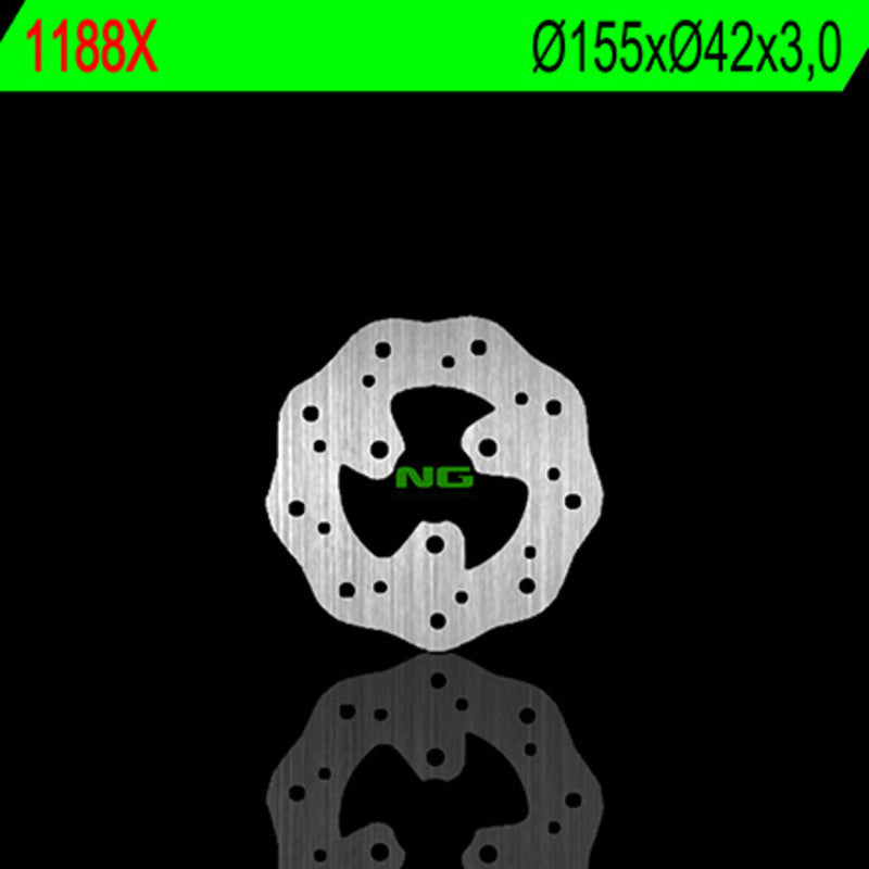 Disco de freno NG BRAKES ondulado 1188X Ø155 x Ø42 x 3 NG BRAKE DISC 1188X