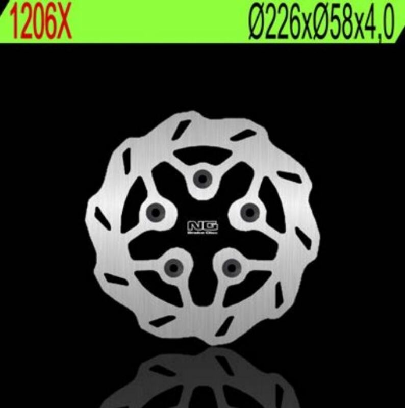 Disco de freno NG BRAKES ondulado 1206X Ø226 x Ø58 x 4 NG BRAKE DISC 1206X