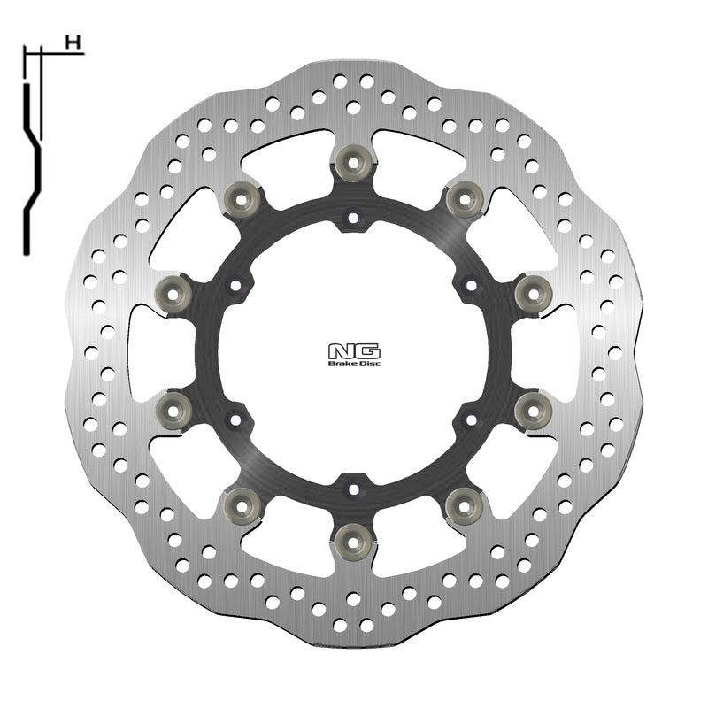 Disco de freno NG BRAKES Delantero Husq / KTM 310 x 127 x 5,0 NG BRAKE DISC 1224XG