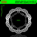 Disco de freno NG BRAKES ondulado 1233X Ø267 x Ø132 x 4 NG BRAKE DISC 1233X