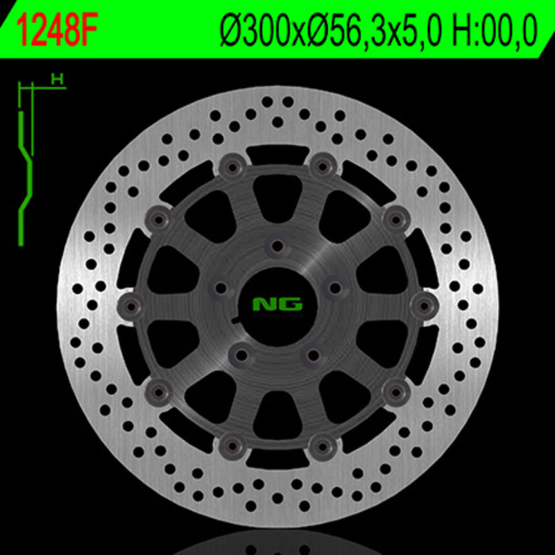 Disco de freno NG flotante 1248F Ø300 x Ø56.35 x 5 NG BRAKE DISC 1248F