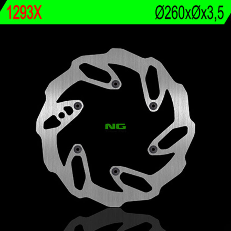 Disco de freno NG BRAKES ondulado1293X Ø260 x Ø- x 3,5 NG BRAKE DISC 1293X