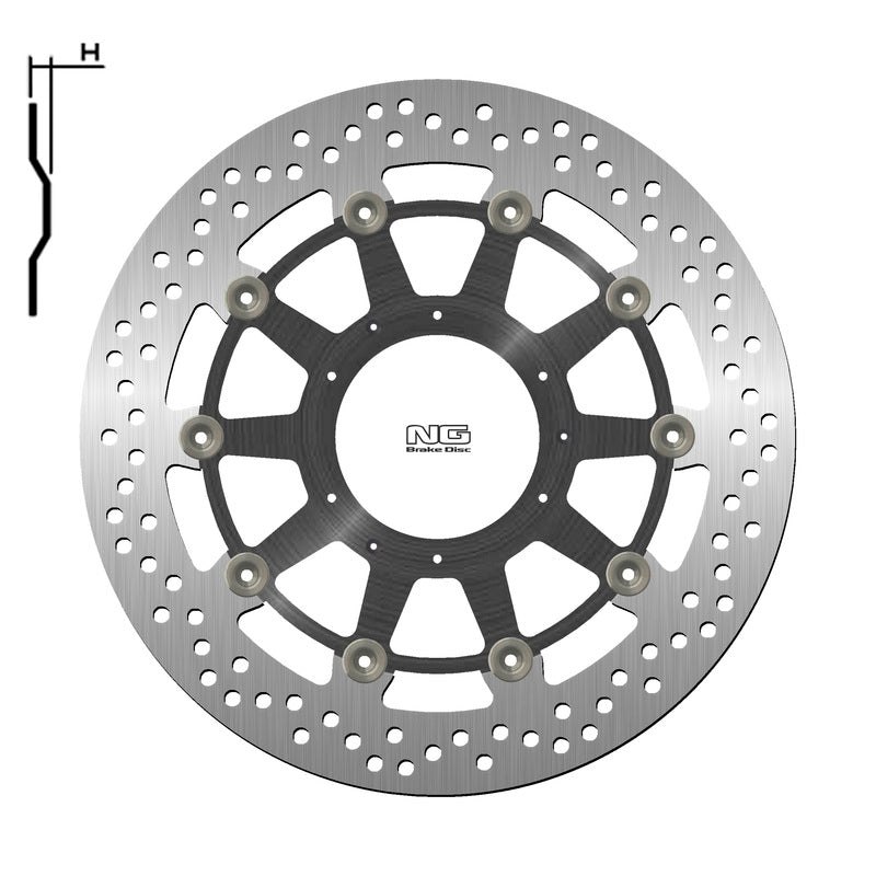 Disco de freno NG flotante 1446G Ø296 x Ø62 x 5 NG BRAKE DISC 1446G