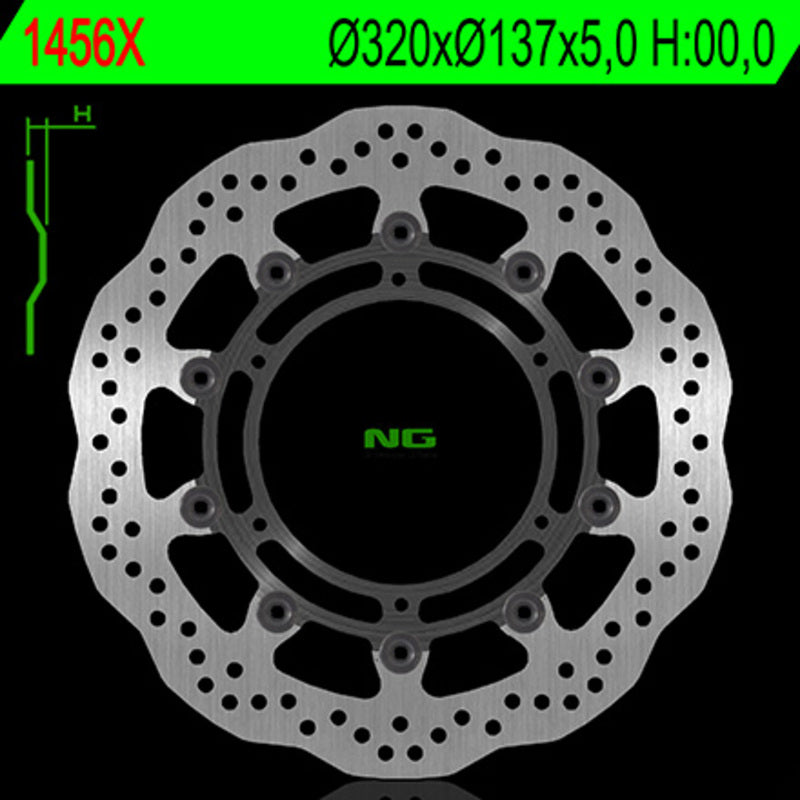Disco de freno NG BRAKES 1456X 319,5 x 137 x 5,0 NG BRAKE DISC 1456X