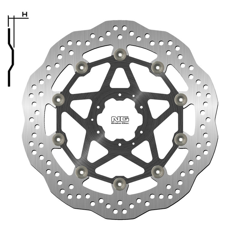 Disco de freno NG BRAKES 1643XG 309,5 x 62 x 5,0 NG BRAKE DISC 1643XG