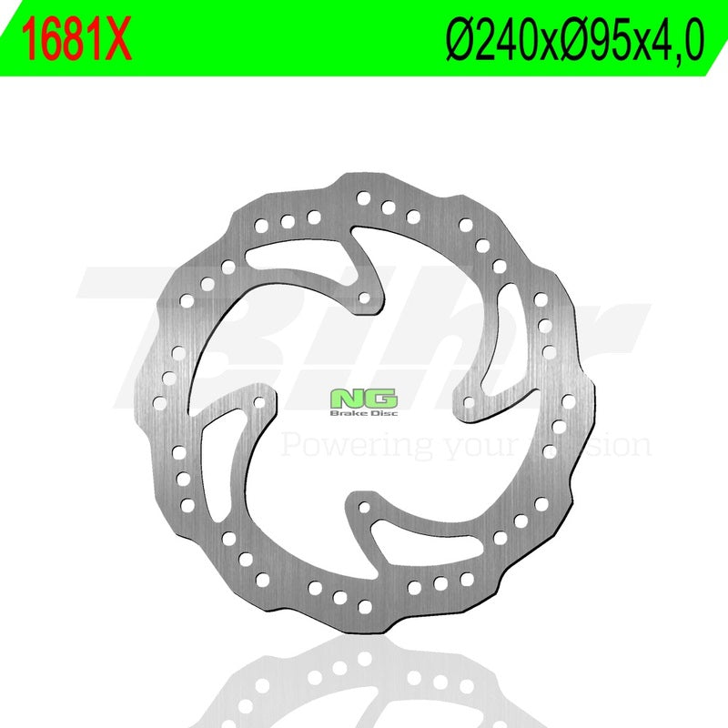 Disco de freno NG BRAKES ondulado 1681X Ø260 x 112,7 x 4 NG BRAKE DISC 1681X