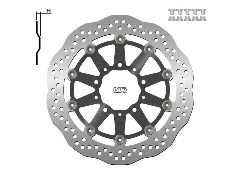 Disco de freno NG BRAKES Delantero Versys 300 x 80 x 5,0 NG BRAKE DISC 1701XG