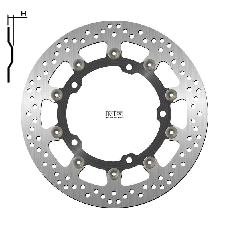 Disco de freno NG Delantero Speed Triple 320 x 150 x 5,0 NG BRAKE DISC 1708G