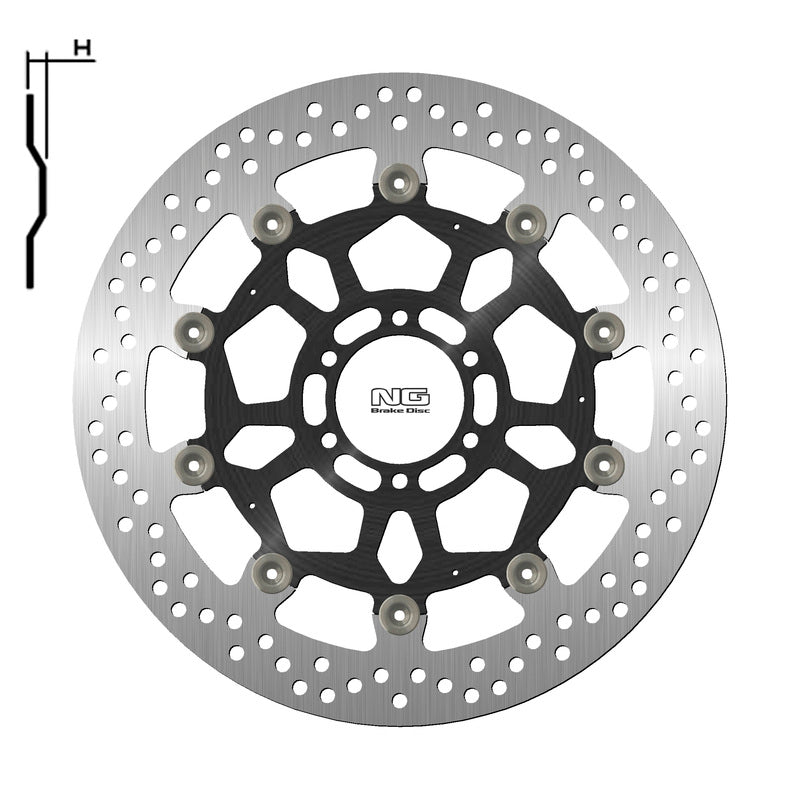 Disco de freno NG Delantero Ducati 320 x 64 x 5,0 NG BRAKE DISC 1790G