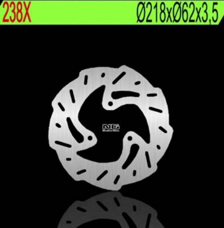 Disco de freno NG BRAKES ondulado 238X Ø218 x Ø62 x 3.5 NG BRAKE DISC 238X
