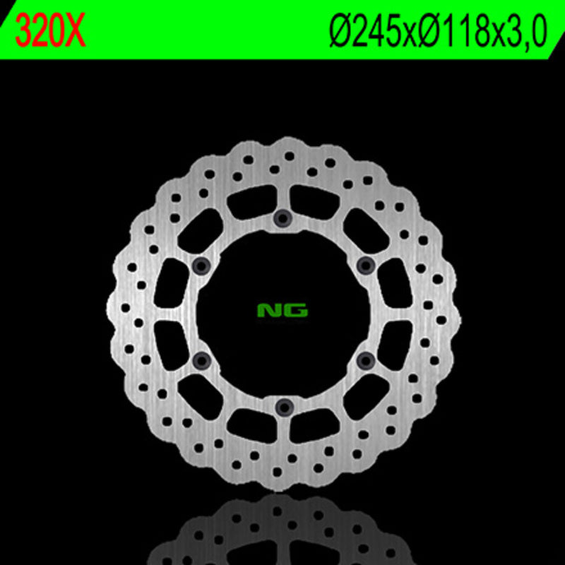 Disco de freno NG BRAKES ondulado 320X Ø250 x Ø118 x 3 NG BRAKE DISC 320X