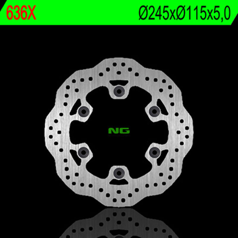 Disco de freno NG BRAKES ondulado 636X Ø245 x Ø115 x 5 NG BRAKE DISC 636X
